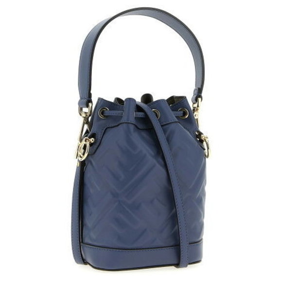 FENDI Blue Business Bag Mon Tresor Bucket - Picture 1 of 3